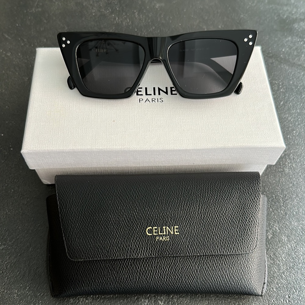 Celine black cat eye sunglasses